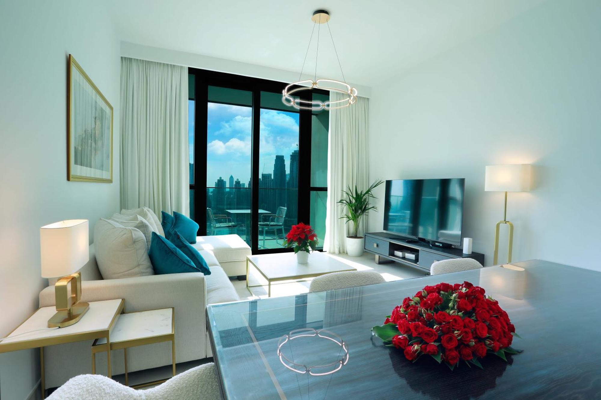 Elegant Apartment With Direct Access To Dubai Mall Buitenkant foto